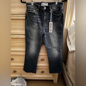 DAZE Shy Girl HR Crop Flare Jeans SIZE 28 NWT